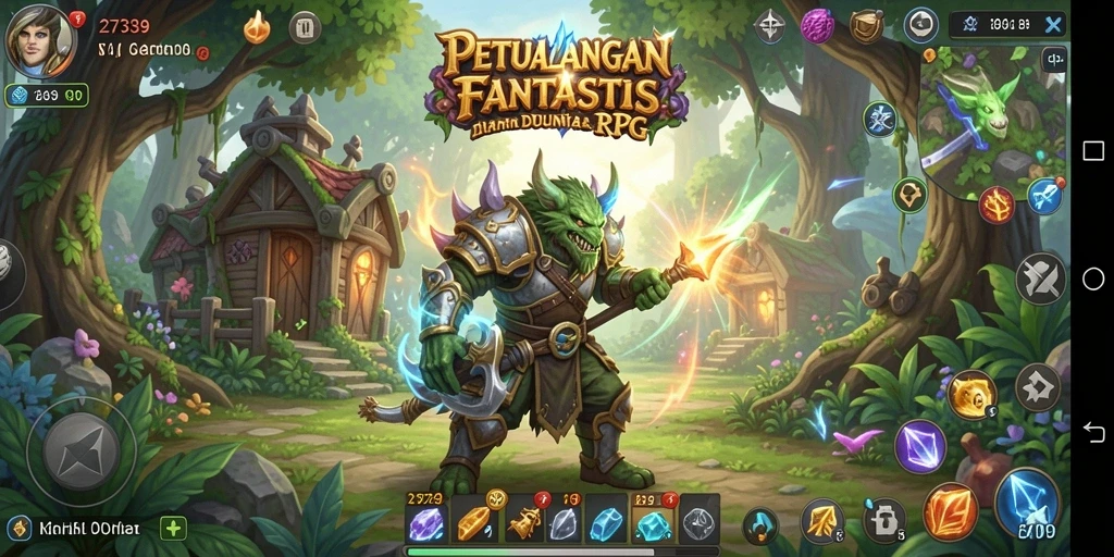 Tampilan gameplay RPG penuh aksi dan petualangan di 2739.