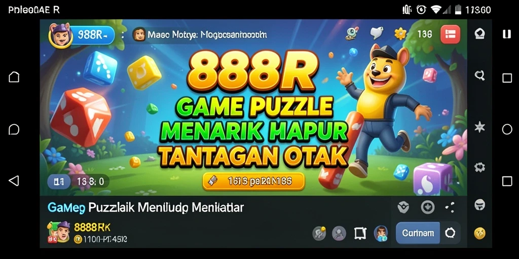 Tampilan screenshot gameplay 888R menampilkan teka-teki yang menarik dan menantang.
