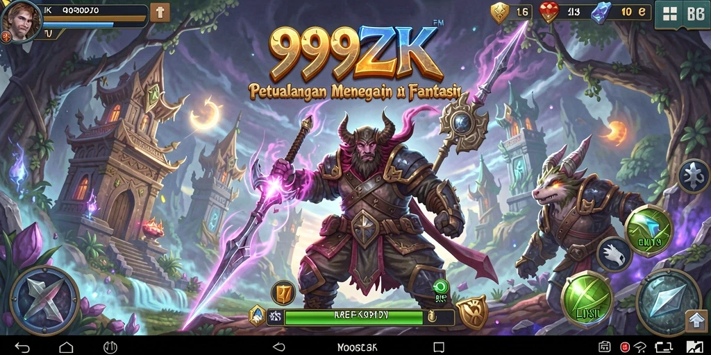 Tangkapan layar gameplay 999ZK menampilkan aksi petualangan yang seru.