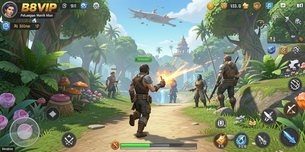 Tangkapan layar gameplay B8VIP yang menampilkan elemen Simulation yang menarik.