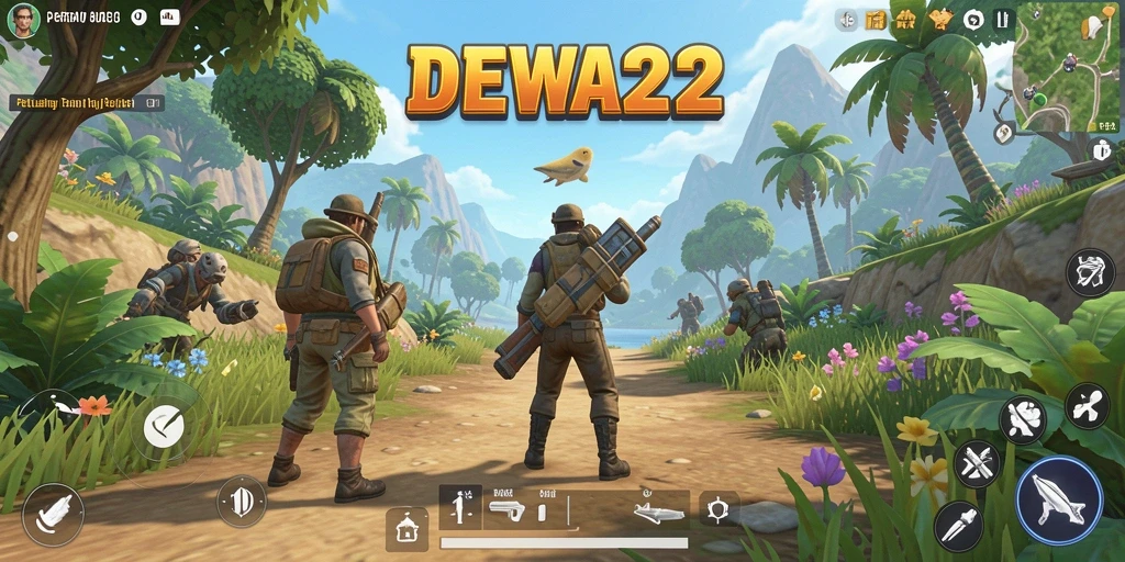 Menampilkan gameplay yang menarik dalam dunia terbuka DEWA22.