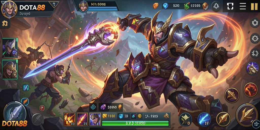 Tampilan gameplay DOTA88 dengan aksi yang mendebarkan.