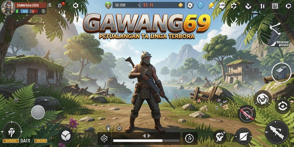 Tangkapan layar gameplay GAWANG69 yang menampilkan penjelajahan luas dunia terbuka.
