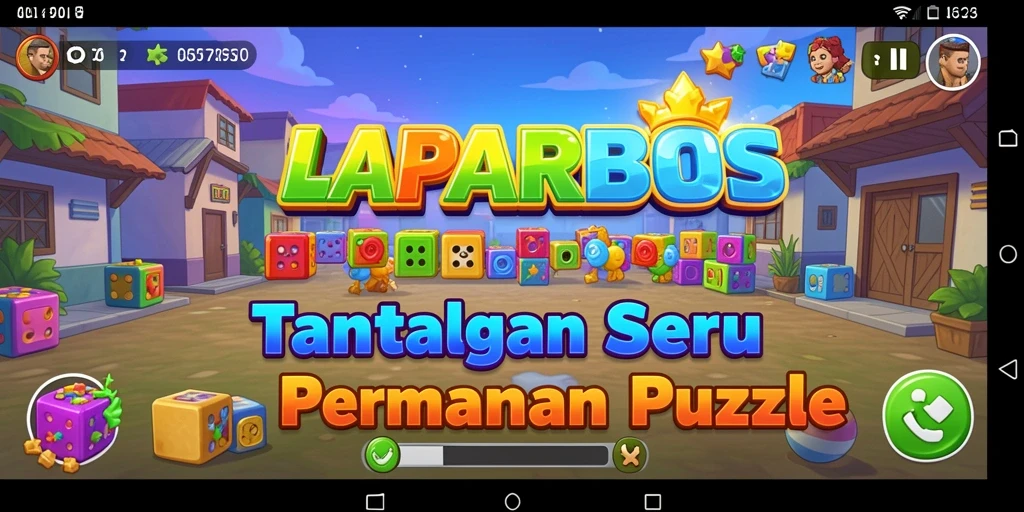 Tampilan gameplay LAPARBOS yang menarik dan penuh warna.