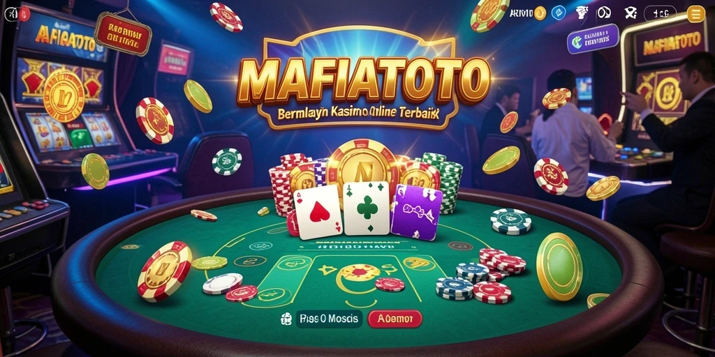 Tampilan utama gameplay MAFIATOTO dengan grafis Kasino yang menarik.