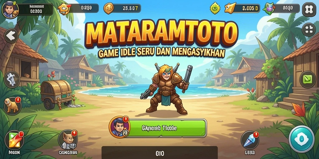 Tampilan gameplay <strong>MATARAMTOTO</strong> yang seru dan menarik ketika mengumpulkan sumber daya.