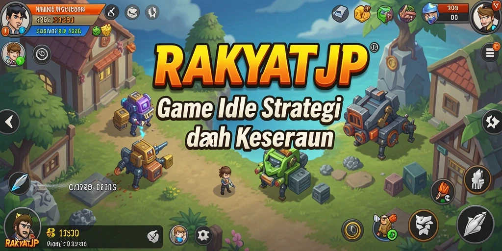 Screenshot gameplay RAKYATJP menampilkan aksi mengelola sumber daya dengan strategis.